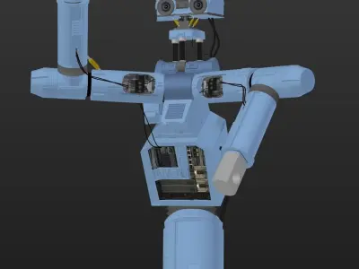 Robot with arms 3D model