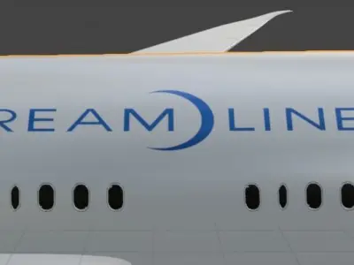 Boeing 787 Dreamliner 3D model buy