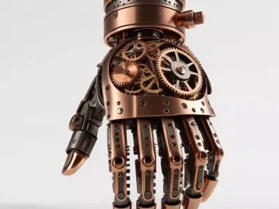 Steampunk Robotic Hand Prosthetic 3D model