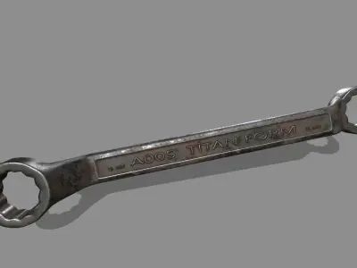 wrench Low-poly 3D model 22