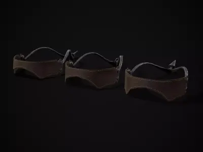 Three Prick Spurs Low-poly 3D model