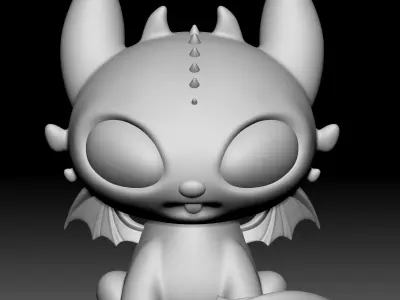 Chimuelo Dragon Chibi 040 3D print model