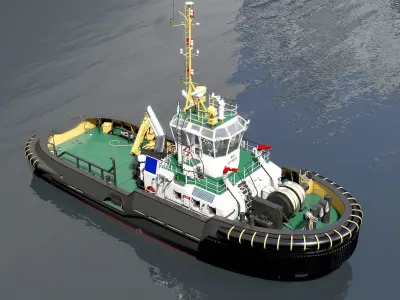 Tugboat   3D model