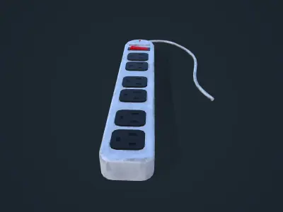 Power Strip Low-poly 3D model