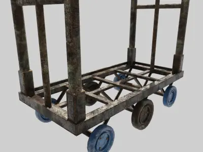 Hong Kong Industrial Trolley 3D model