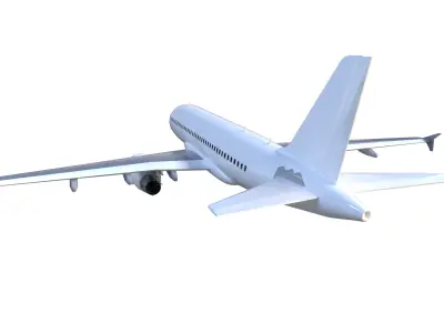 Airliner Low-poly 3D model