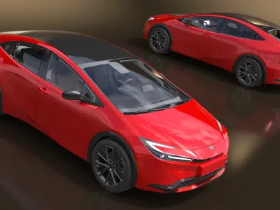  2025 Toyota Prius Red 