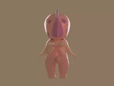 sonny angel spinosaurus Low-poly 3D model