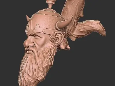 Flint Fireforge Mythic Legions Head 3D print model