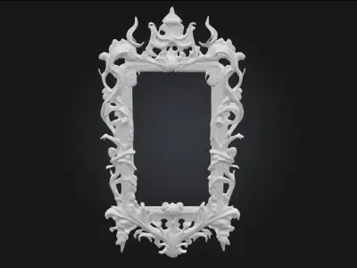 Gothic Elegance Frame  Ornate Craftsmanship with a Dark Flair 3D model
