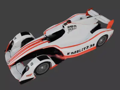 Formula Precision Race Car 3D Model V01 Low-poly 3D model