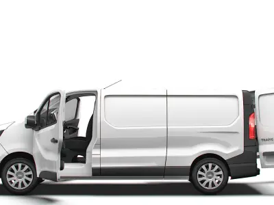 Renault Trafic Van L2H1 HQInterior 2024 3D model