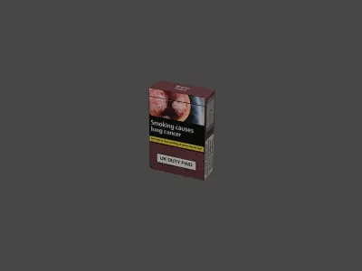 Pack of cigarettes 3D model