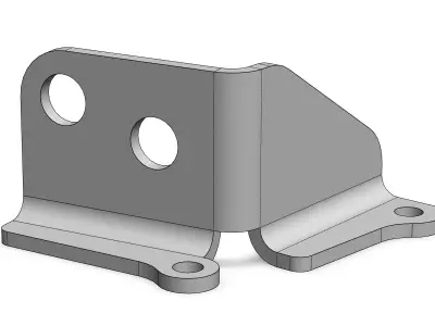VW Volkswagen Cable Gearbox Bracket 8V 16V 02A 02J G60 Syncro 3D 3D print model