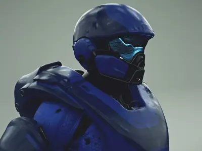 HALO 5 spartan athlon armor 3D model