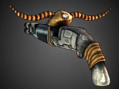 Outlaw Shotgun Low-poly 3D model