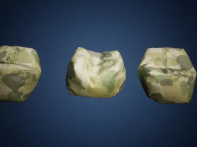 Industrial Items Low-poly 3D model