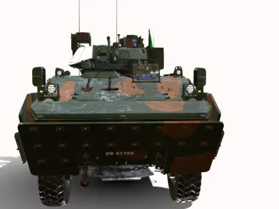 iveco guarani 4x4 br  Low-poly 3D model