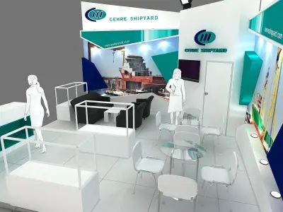 Exhibition Stand - ST0065 3D model