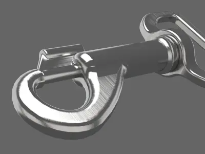 Carabiner metal latch 3D model purchase