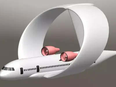 Circular Wing Aircraft 3D print model