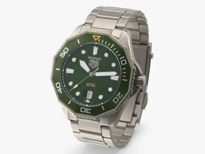  Tag Heuer Aquaracer Sport Diving Watch Green 