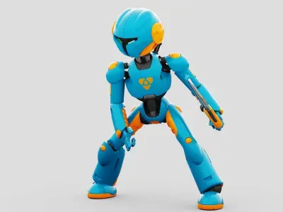 BATTLE DROID YOKOU RIGGED Free 3D model