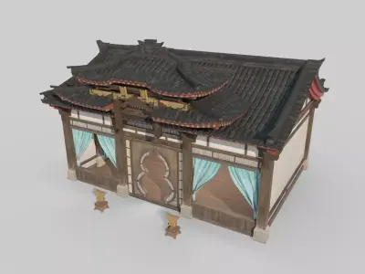 Asian Ancient Architecture Clinic 3D model
