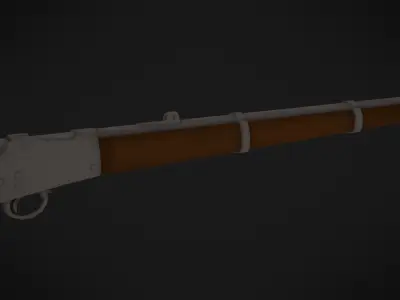 Adventurous - Peterson Rifle - Rigged and Animated Low-poly 3D model