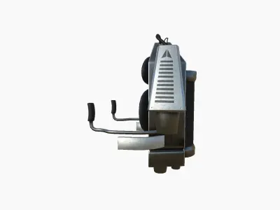 Jetpack G08 Light Steel - SciFi Character Design Low-poly 3D model