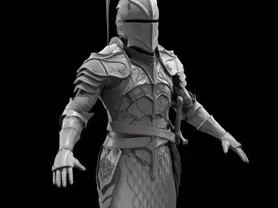 Dragon Fantasy Knight 3D model
