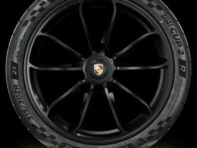 Michelin Pilot Sport CUP 2 R 315 30 ZR21 105Y GT3 3D model