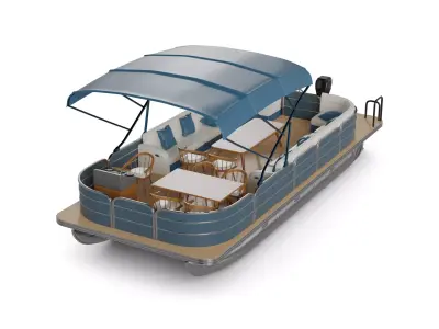 Leisure Pontoon 3D model