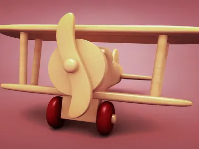 Toy plane 3D model shop