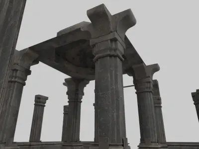 pillars 3D model