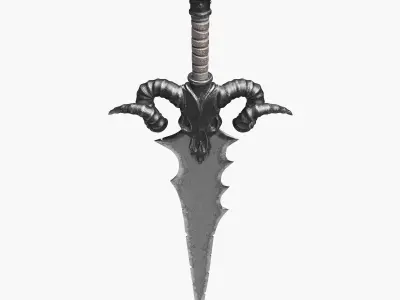 Ancient Battle Sword 3D model purchase