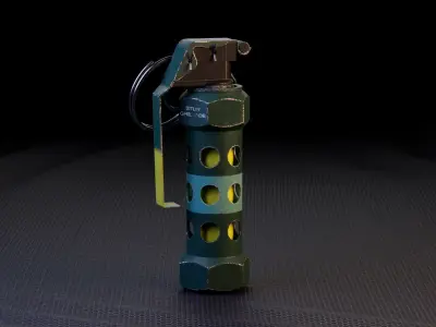 M84 Stun Grenade Low-poly 3D model