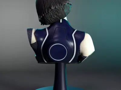 Quorra bust Free 3D print model