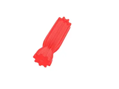 Red Plastic Head Screwdriver 3D model