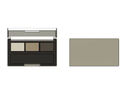 Cosmetic Palette 3D model
