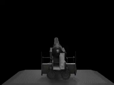Cannon Free low-poly 3D model by muhidvisualiztion