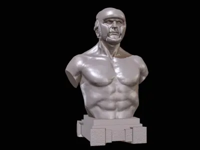 KickBoxer Bust for 3D Print 3D print model