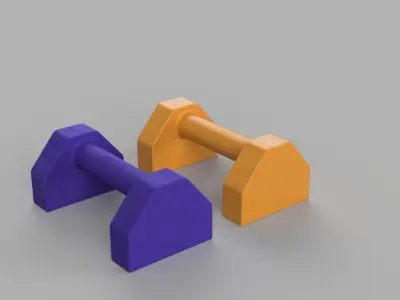 Wooden Push-Up Bar Free 3D print model