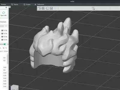 Custom3Dprint Minifigure Accessory - Minifigure Hair S3 - 07 3D print model