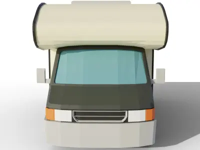 RV - low poly Low-poly 3D model