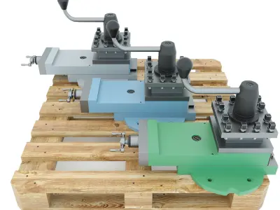 Turning machine tool - Support spare part 3D model