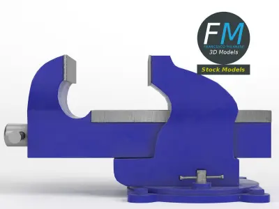 Table vise clamp 3D model