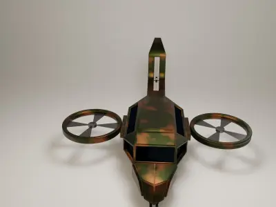 Low Poly Helicopter New version 2023 3D model