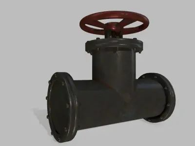 pipe set valve Low-poly 3D model purchase
