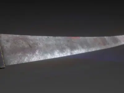 Katana Sword Low-poly 3D model Low-poly 3D model